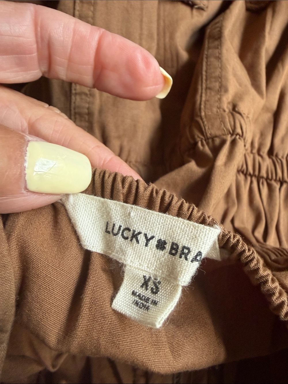 Lucky Brand Girls' Brown Elastic-Waist Skirt